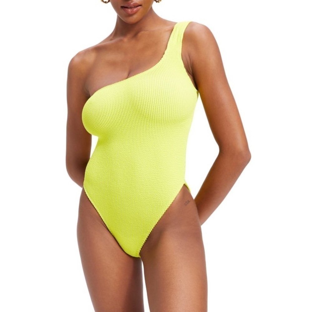 Nwot | Good American Always Fits Asymmetric One Piece Swimsuit Size 5/6 (2X-3X)